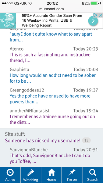 Someone has nicked my username!