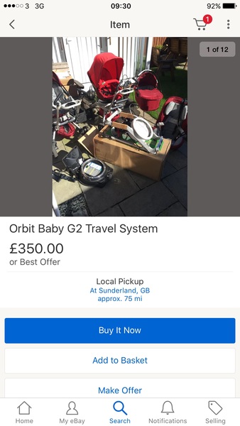 Group 1 car seat that clips onto a stroller frame
