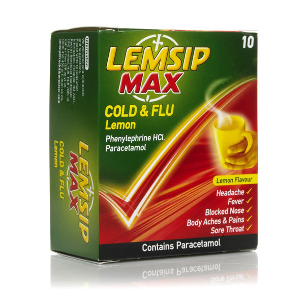 My husband didn't know Lemsip has paracetamol in it..