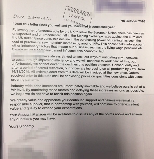 'The Brexit Arms' is now open. Friendly cosy pub with log fire for leavers & remainers to chat & ponder life, the universe, & Brexit.
