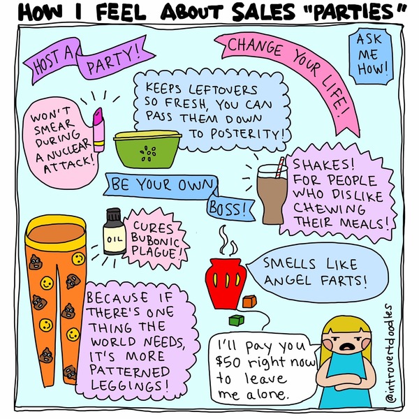 To ask for help taking the piss out of MLM?