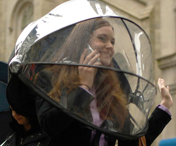 To think umbrellas are completely antisocial?