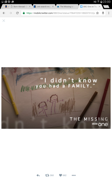 The Missing is back next week PART 2!