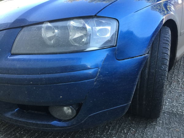 Audi A3 - Damaged bumper