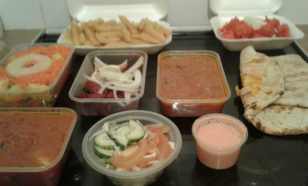 To wonder if people actually can eat a full takeaway?