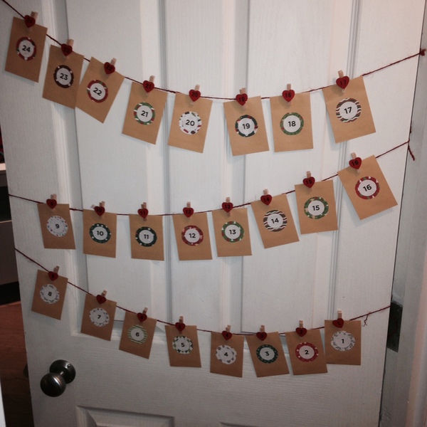 Aldi wooden advent calendar