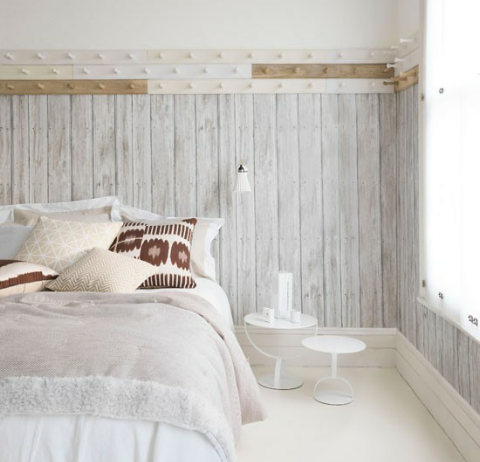 faux wood wallpaper?