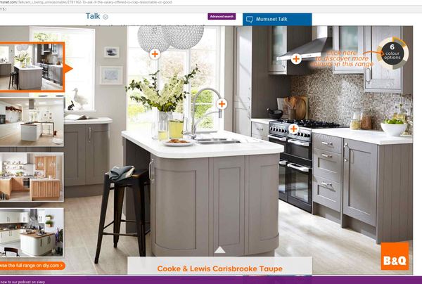 Huge B&Q ad that won't close
