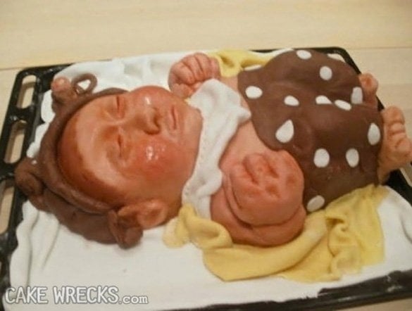 How's this for the most inappropriate baby shower cake?