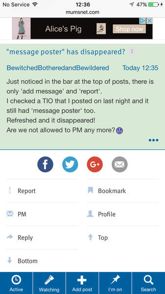 "message poster" has disappeared?