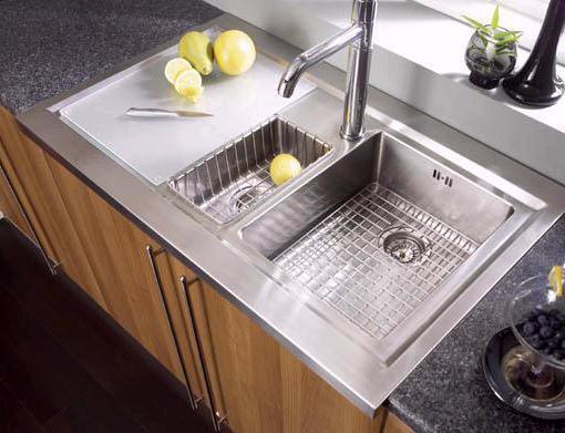 Sit-on stainless steel sink