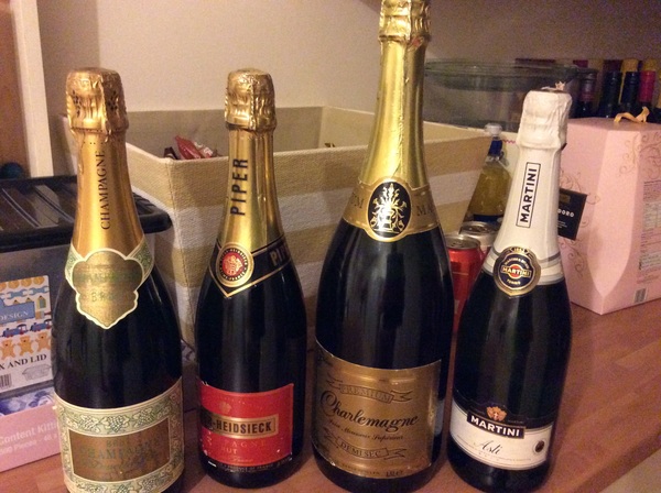 To throw away these bottles of champagne