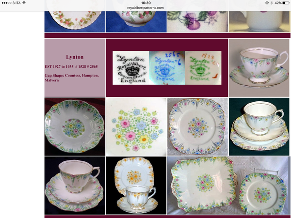 China expert  needed - Royal Dolton Lyndon china tea set