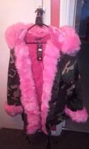 Pink Fur Trimmed Coat