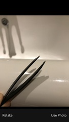 When your chin bristles start poking thru but are too short to pluck...