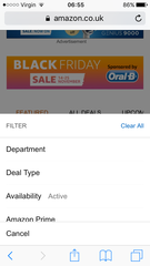 How can I sort amazon lightning deals by end time??