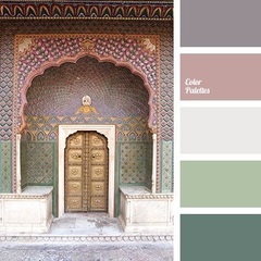 Can a heatherish pink work with moss green?