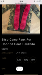 Pink Fur Trimmed Coat