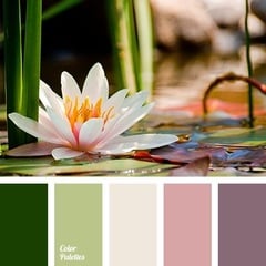 Can a heatherish pink work with moss green?
