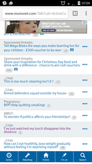 Small font on mobile... Sometimes