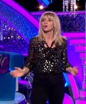 Zoe Ball's shirt on Strictly It Takes Two - Tuesday