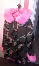 Pink Fur Trimmed Coat
