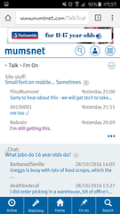 Small font on mobile... Sometimes