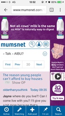 What's with the milk advert that squishes everything to one side?