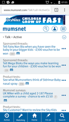 Small font on mobile... Sometimes