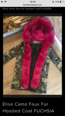 Pink Fur Trimmed Coat