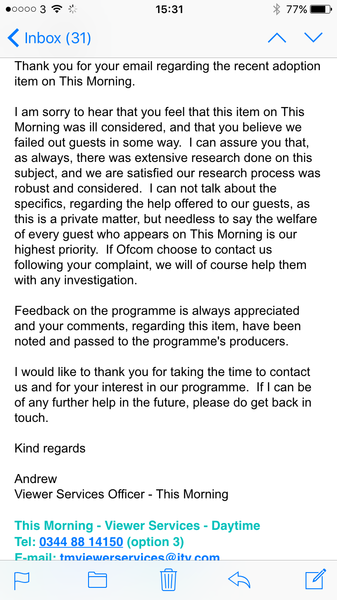 Anyone watching the adoption piece on This Morning?