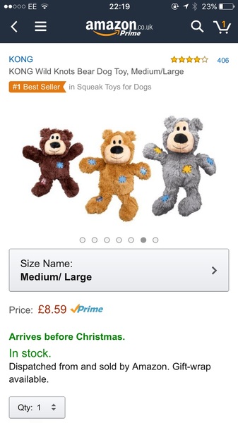 Is your dog getting a Christmas present?