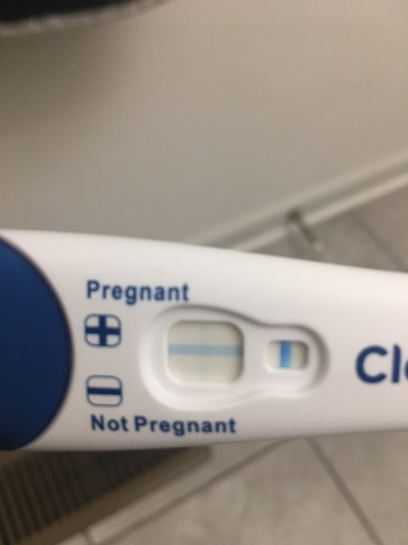 Faint positive Clear Blue