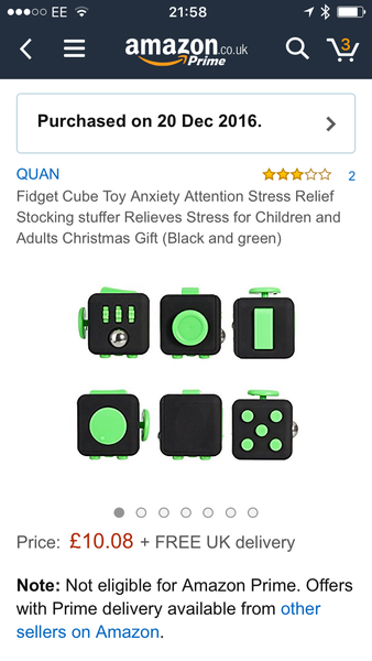 Is a fidget cube and a tangle odd stocking gifts?