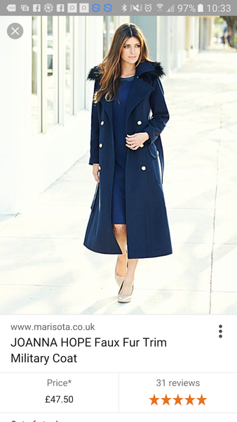 Flattering plus size winter coat