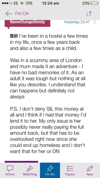 How unreasonable was I to have told DH about his sister's 6k debt?