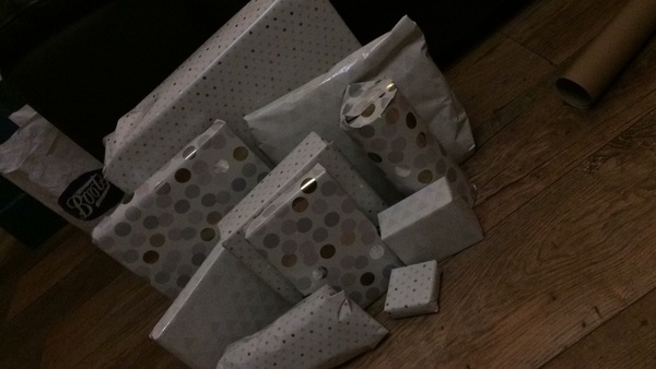 Gift tags or different wrapping paper?