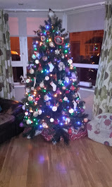 To think blue lights are NOT Christmassy (light-hearted)