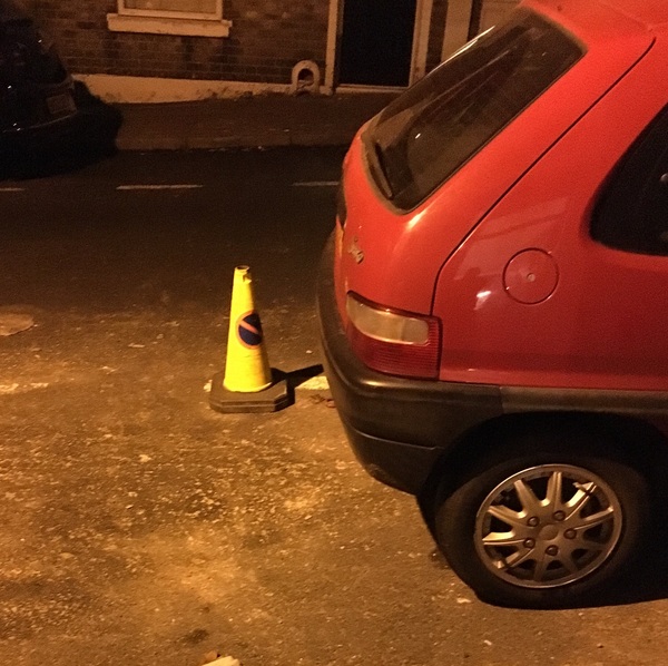 To move the fecking cones???