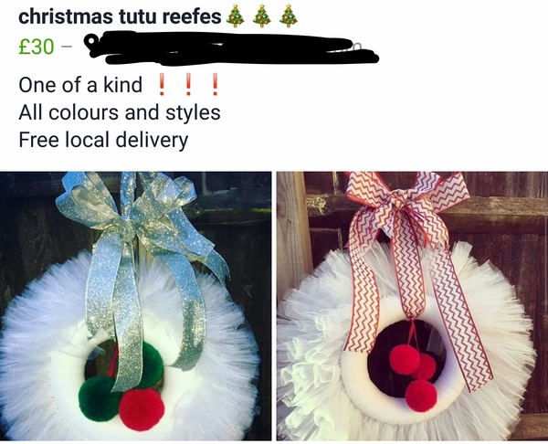 Christmas tutu reefes