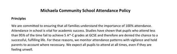 Anyone got any opinions on the Michaela School?