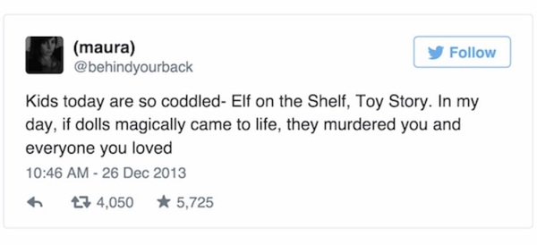 To be the only person I know without an Elf on a Shelf