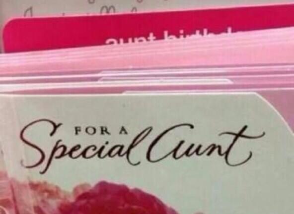 To think cards with the recipient named on the front are common?