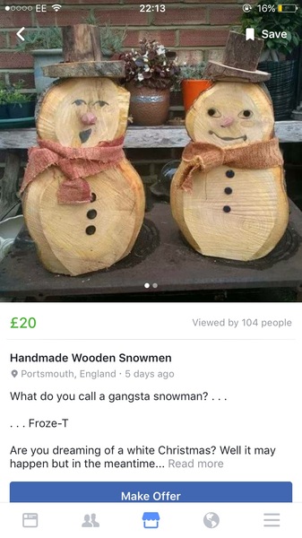 To think I have found the shittiest piece of tat on fb