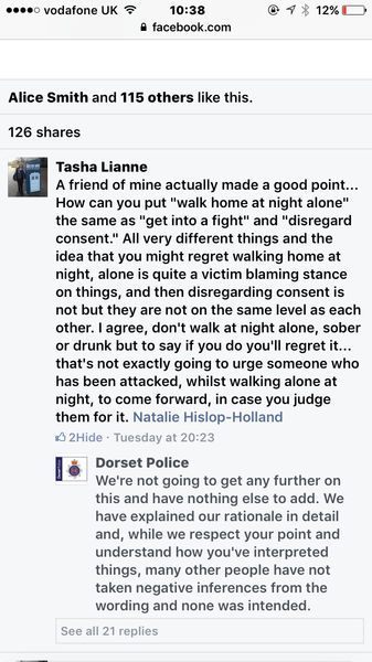 Bit victim blamey? And putting being attacked equal with being an attacker?