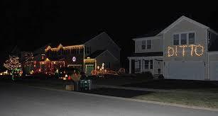 Christmas lights and the neighbours