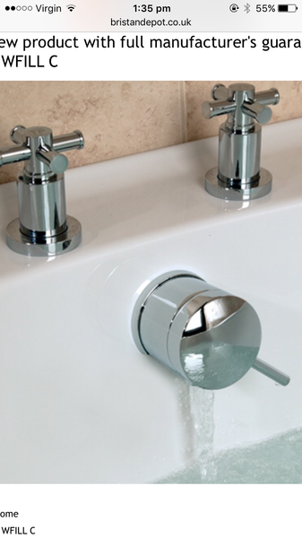 Has anyone got a bath filler on their bath that fills from the overflow?
