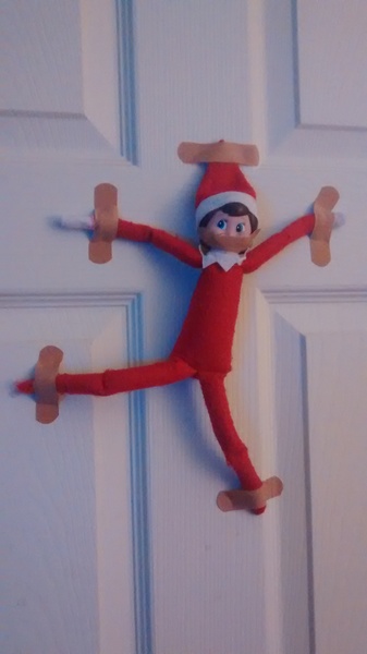 What is your elf on the shelf doing