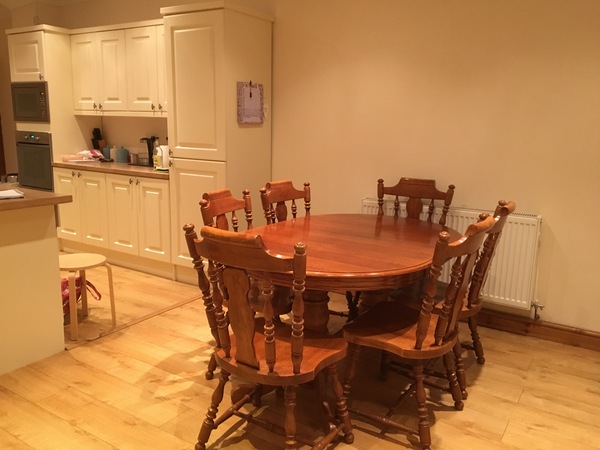 Can I paint a garden bench cream and put it in my kitchen?