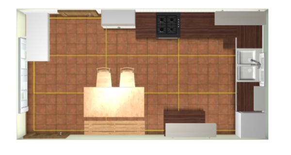 Could anyone share their kitchen diner layout please? Large room 6x4.7m.